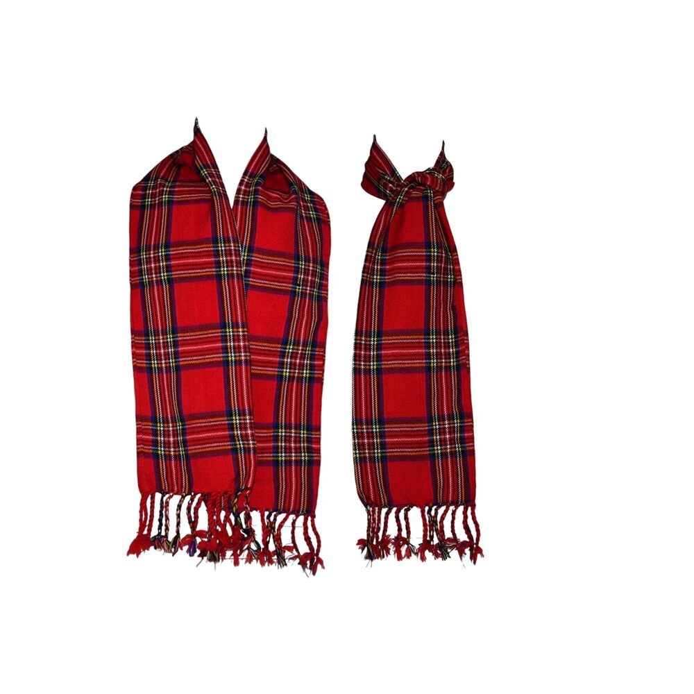 3546 Scottish Tartan Acrylic Wool Muffler/scarf | Soft & Warm Winter